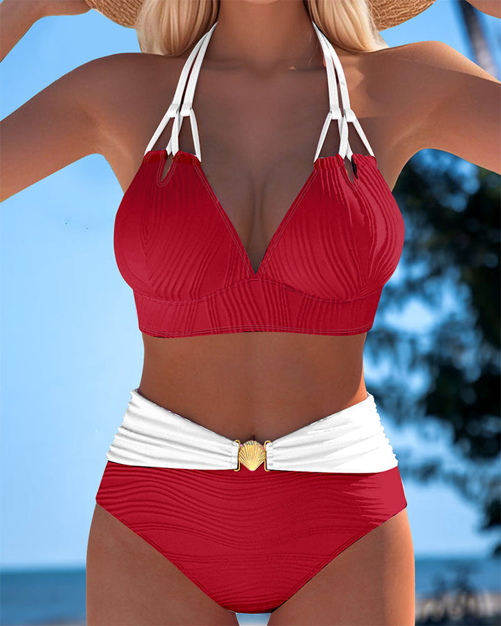 Lily | Traje de baño con tirantes contrastantes