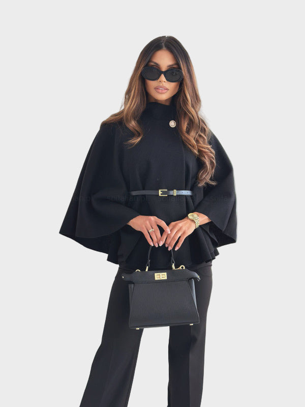 Selviora – Chaqueta elegante con mangas de mariposa y cinturón