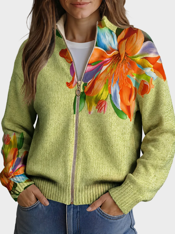 Sidonie - Impresión floral viva de lirios tropicales