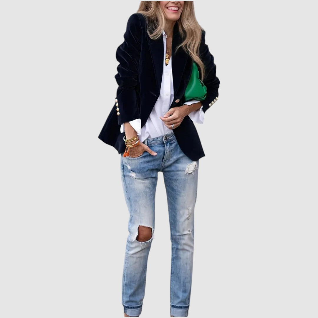 Natálie - Chaqueta de terciopelo elegante