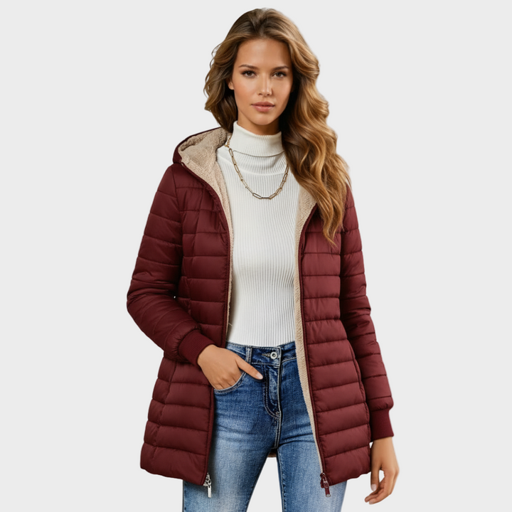 Michèle - Abrigo largo, impermeable y elegante
