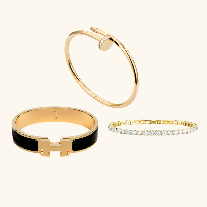 Set de pulseras de 3 piezas Marbella