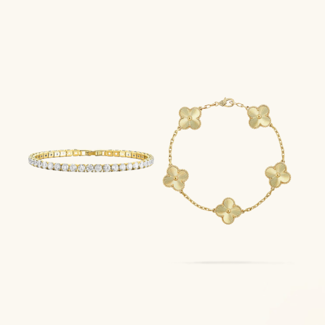 Set de pulseras de 2 piezas "Uno"