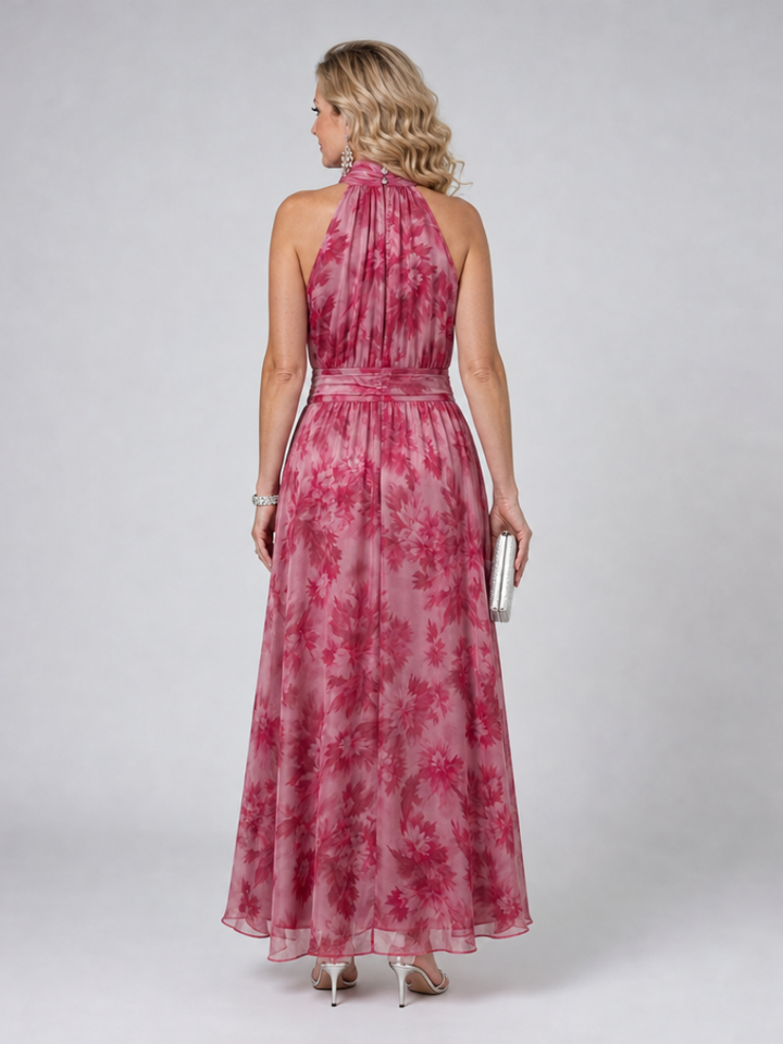 Avien | Vestido Midi con Escote Halter Suave