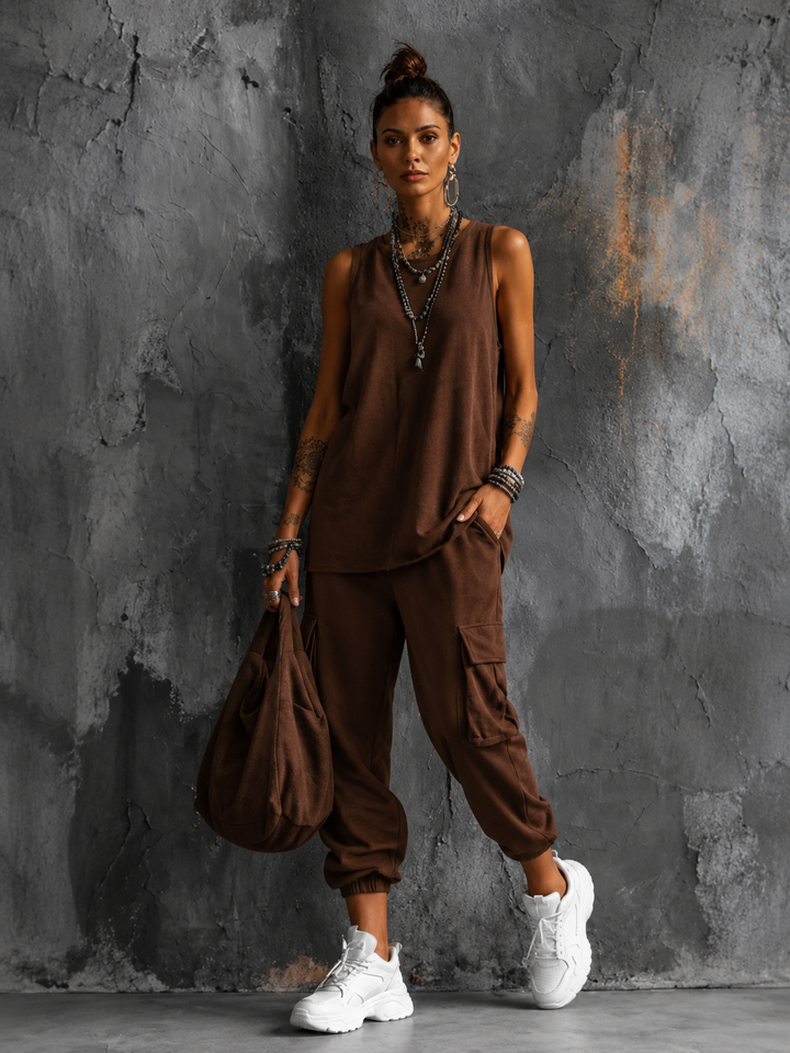 Norelle | Conjunto Informal de Dos Piezas Cómodo