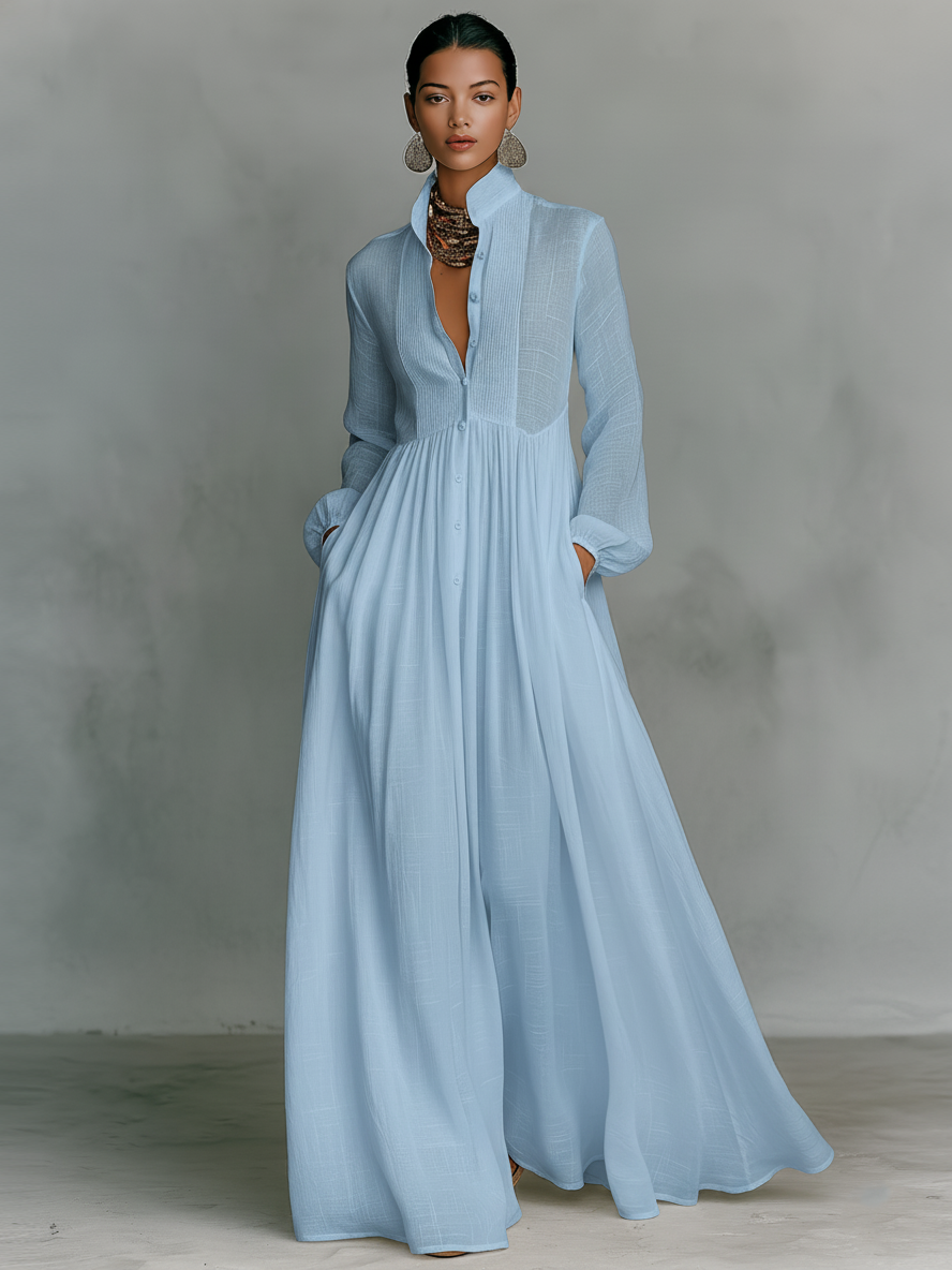Ropa Maxi Patchwork Cuello Alto