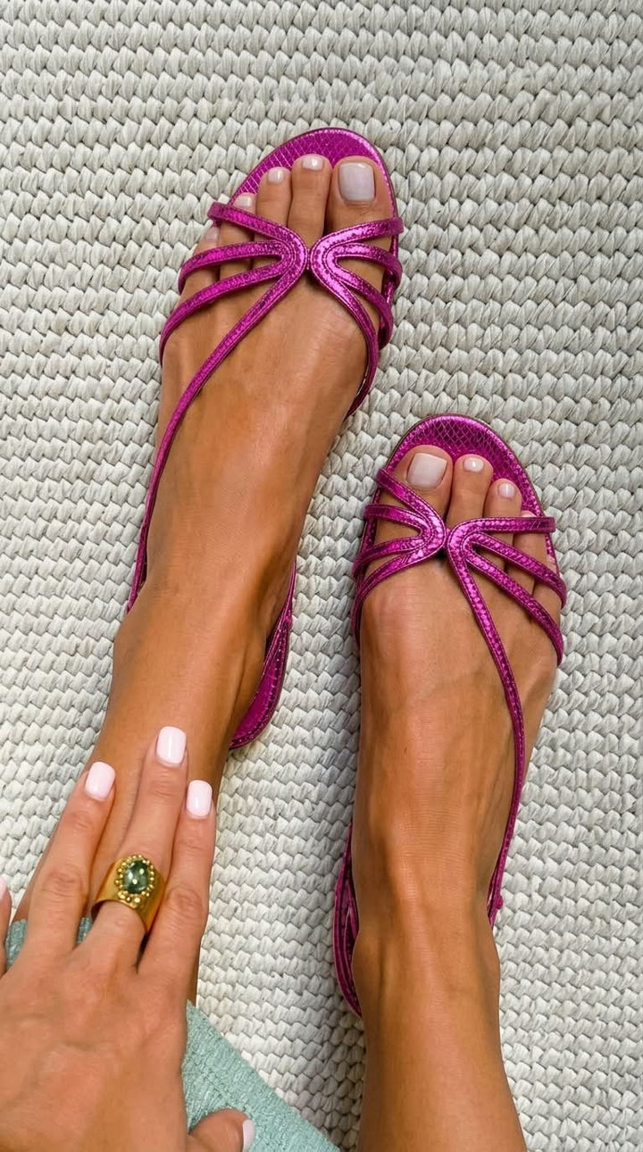 Ginevra | Sandalias doradas elegancia de verano