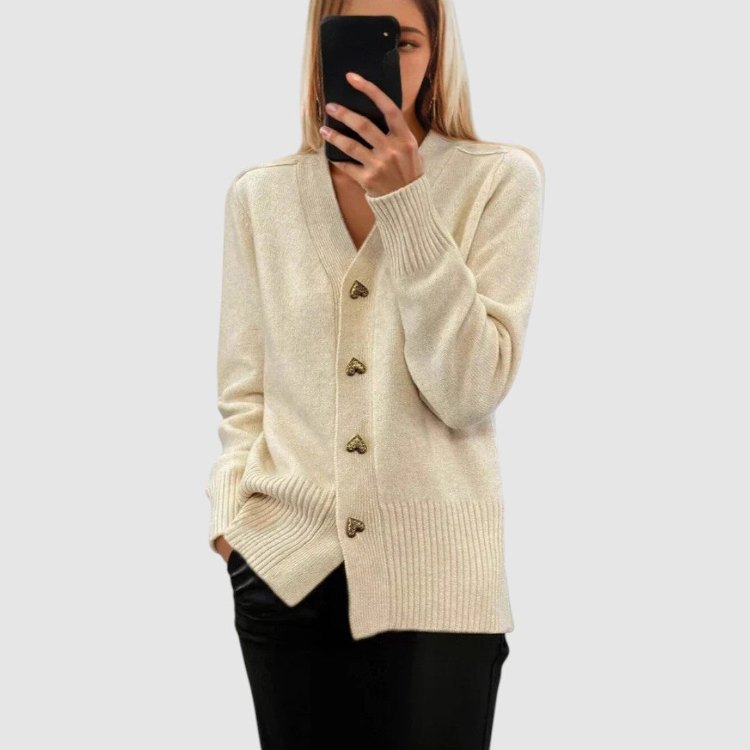 Nela - Cárdigan elegante clásico