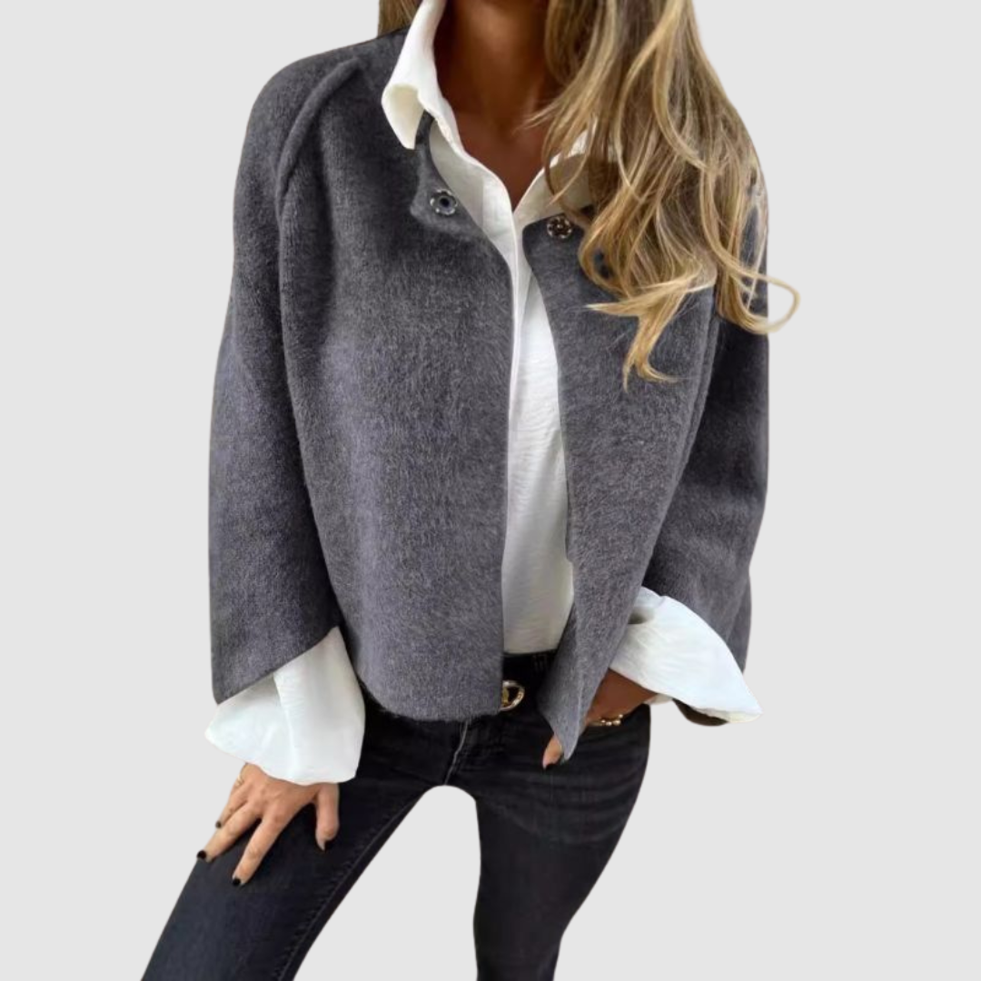 Jasmína - Abrigo con escote casual