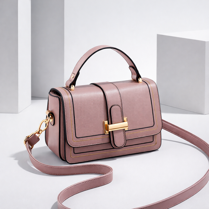 Luna Paris - Bolso de mano de cuero elegante