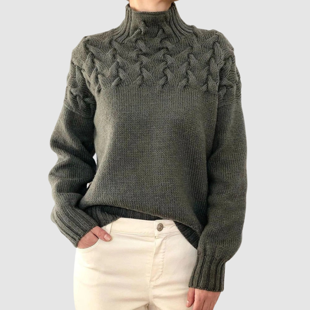 Štěpánka – Suéter cálido con cuello alto