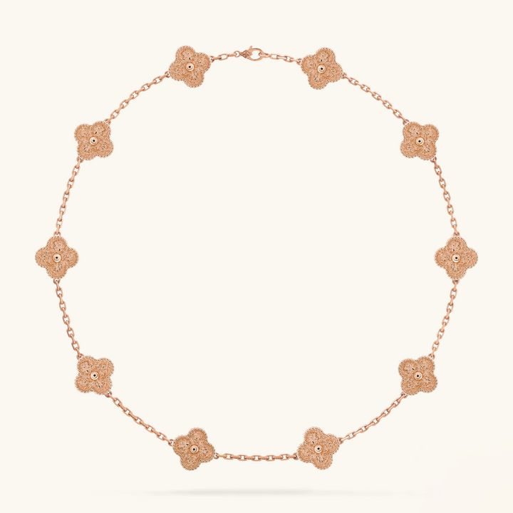 KLEEBLATT | Collar Rosa con 10 Motivos