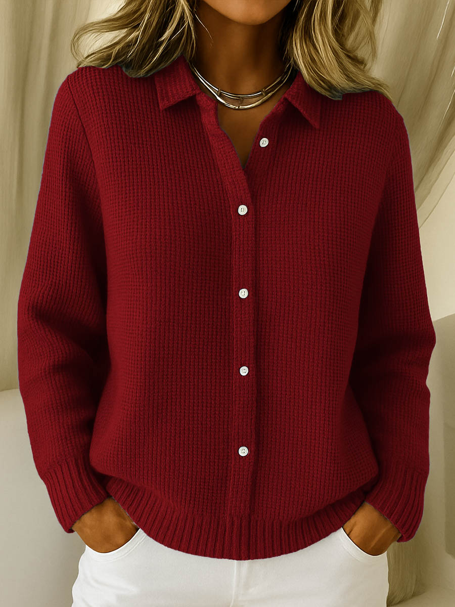Cardigan Mujer de Punto con Botones