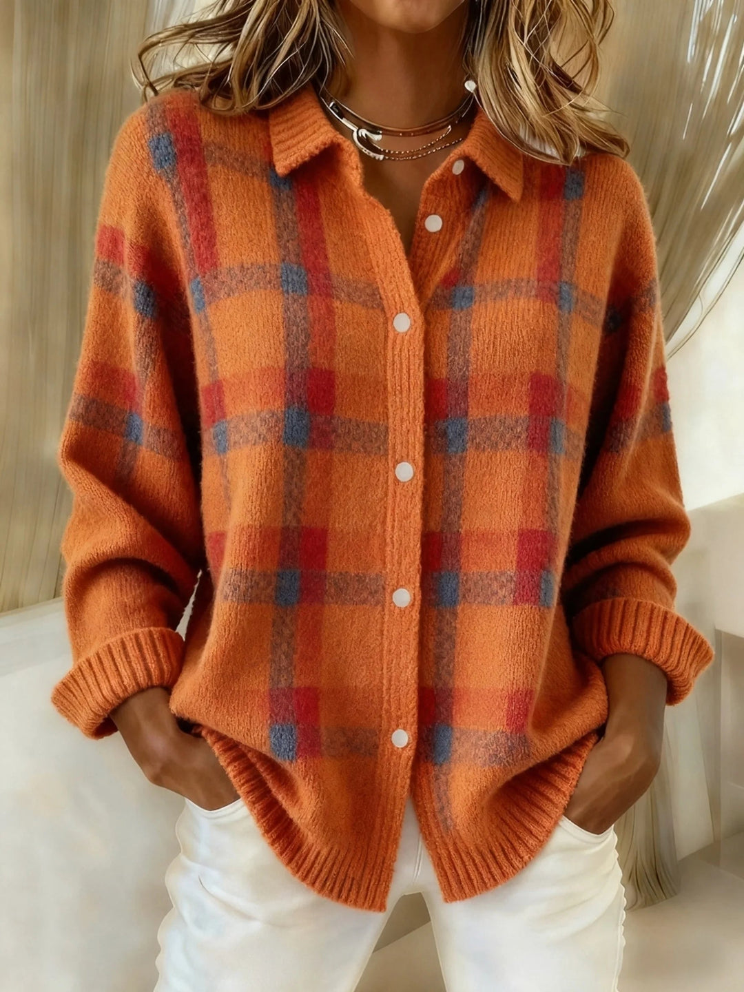 Cait | Camisa Abotonada Suave y Colorida