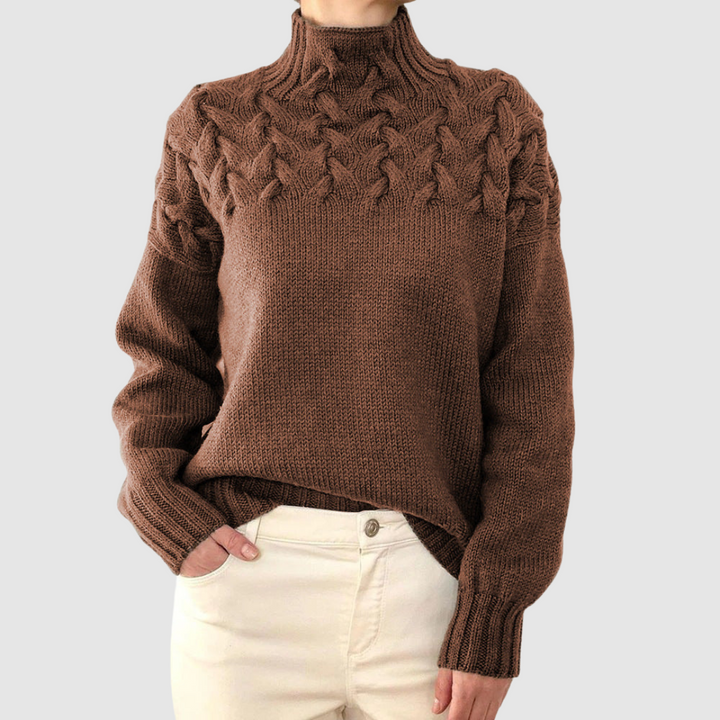 Štěpánka – Suéter cálido con cuello alto