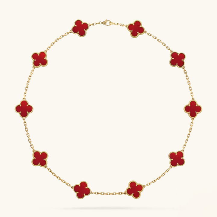 KLEEBLATT | Collares de 10 Motivos Rojos
