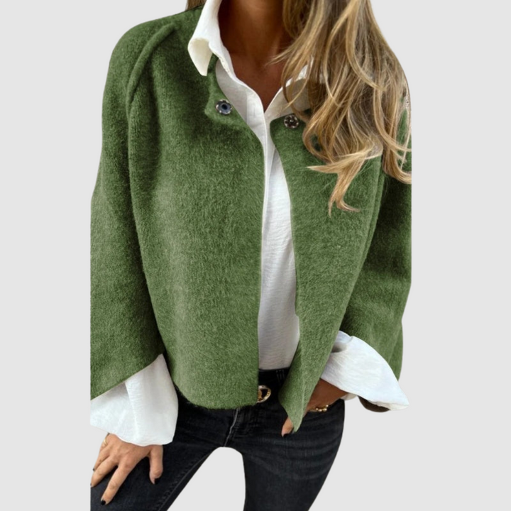 Jasmína - Abrigo con escote casual