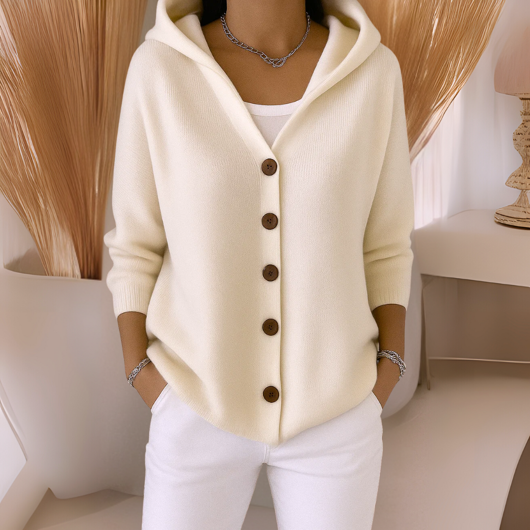 Felicia™ | Chaqueta de punto de moda con capucha