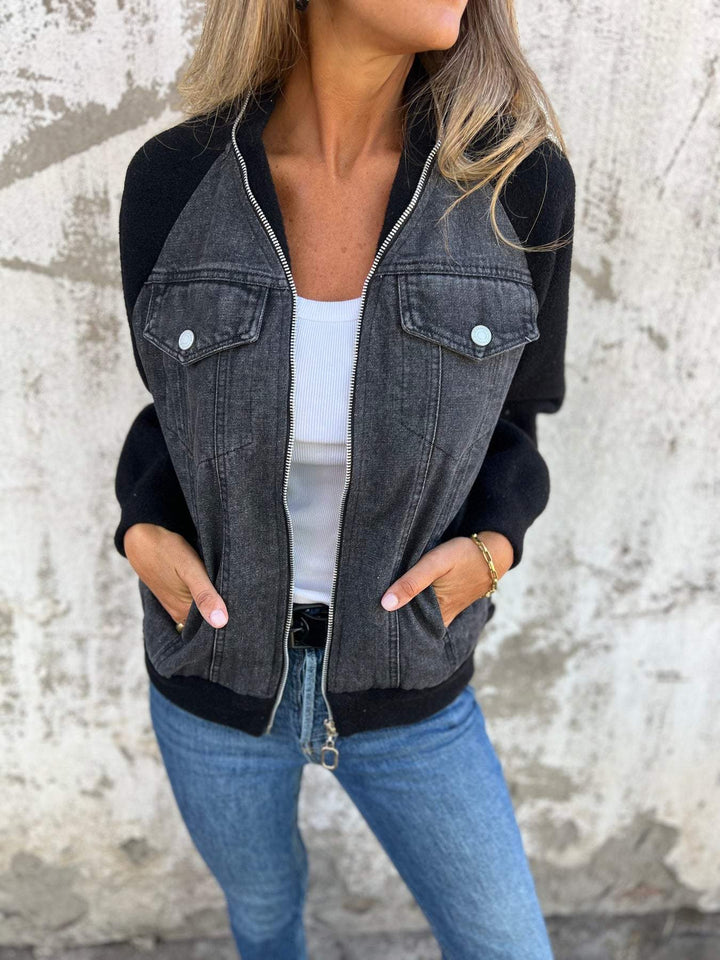 Tessa™ | Chaqueta casual con cremallera y escote en V
