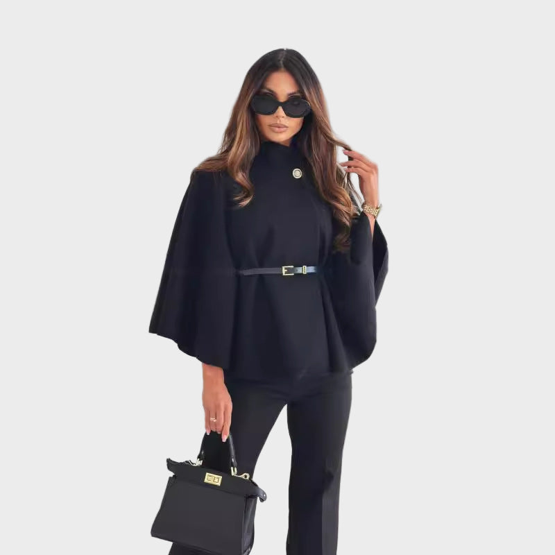 Selviora – Chaqueta elegante con mangas de mariposa y cinturón