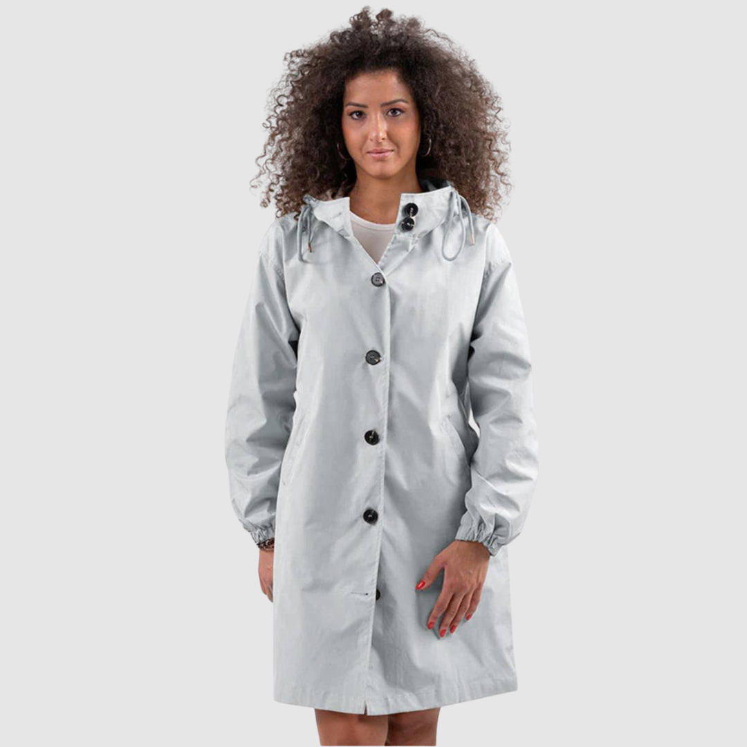 Lucie - Chaqueta moderna, oversize e impermeable