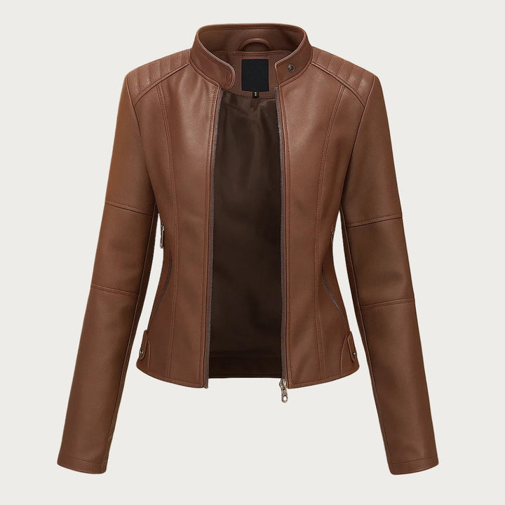 Jeniffer™ | Chaqueta de cuero de estilo moderno