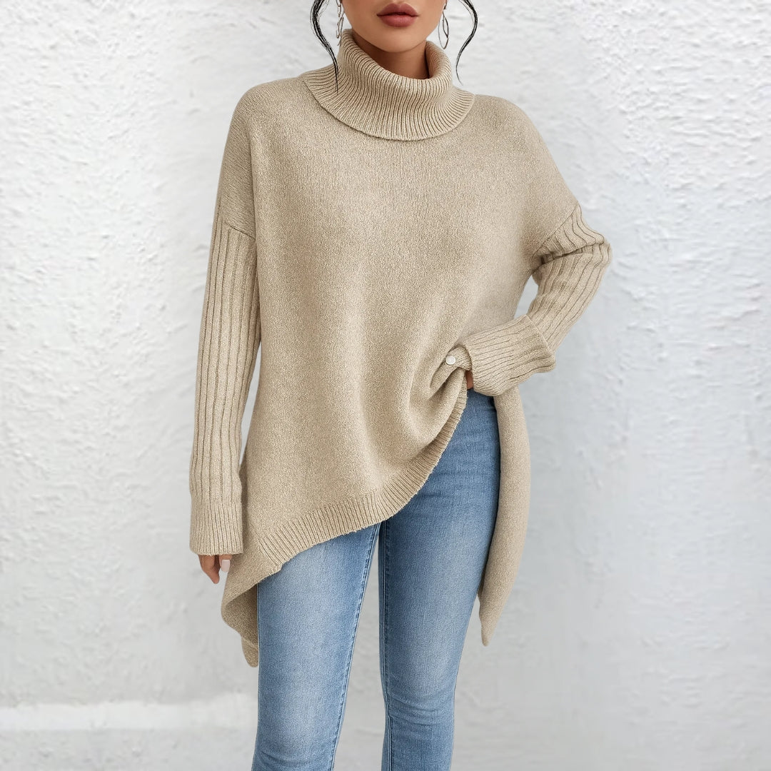 Brigit™ | Suéter de cuello alto casual