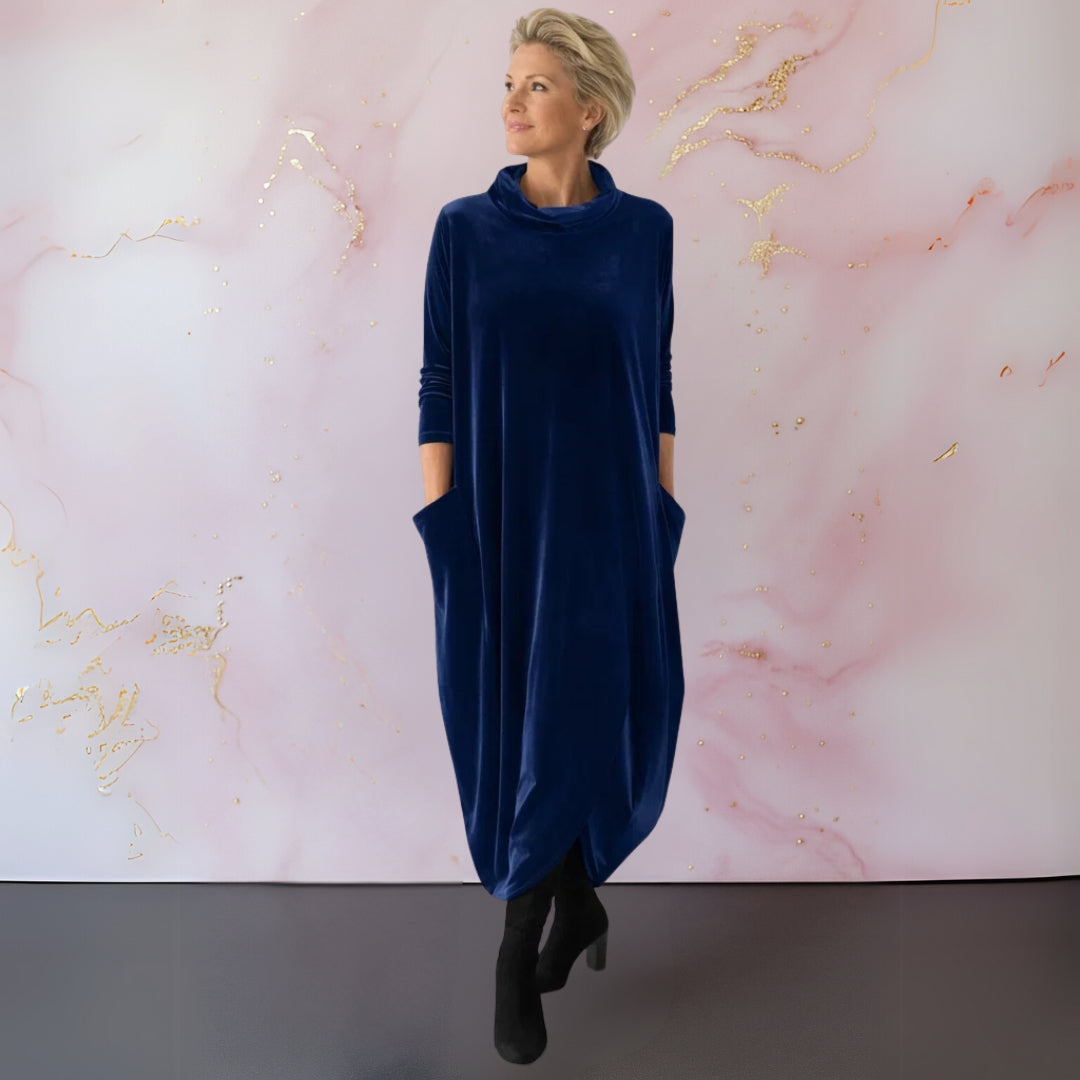 Anja™ | Vestido maxi elegante de terciopelo