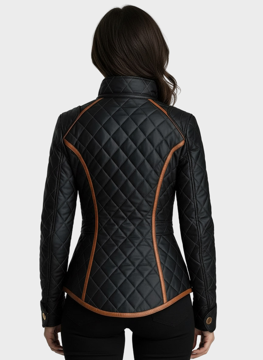 Lillian - Chaqueta acolchada con acolchado en diamante