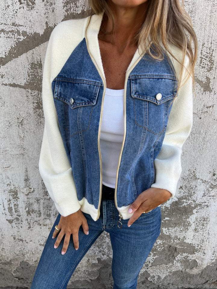 Tessa™ | Chaqueta casual con cremallera y escote en V