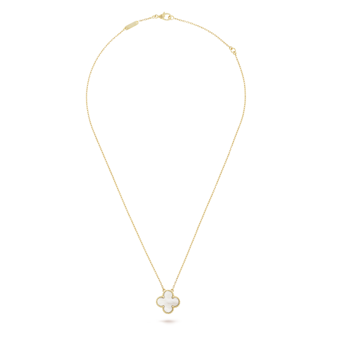 KLEEBLATT | Collar Blanco/Oro