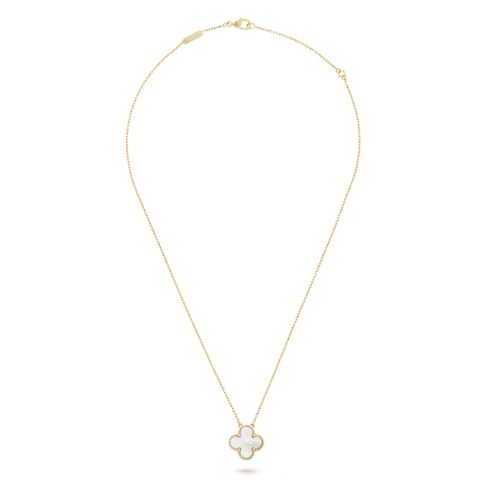 KLEEBLATT | Collar Blanco/Oro