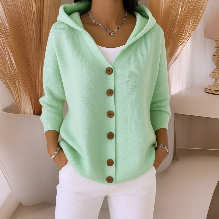 Felicia™ | Chaqueta de punto de moda con capucha
