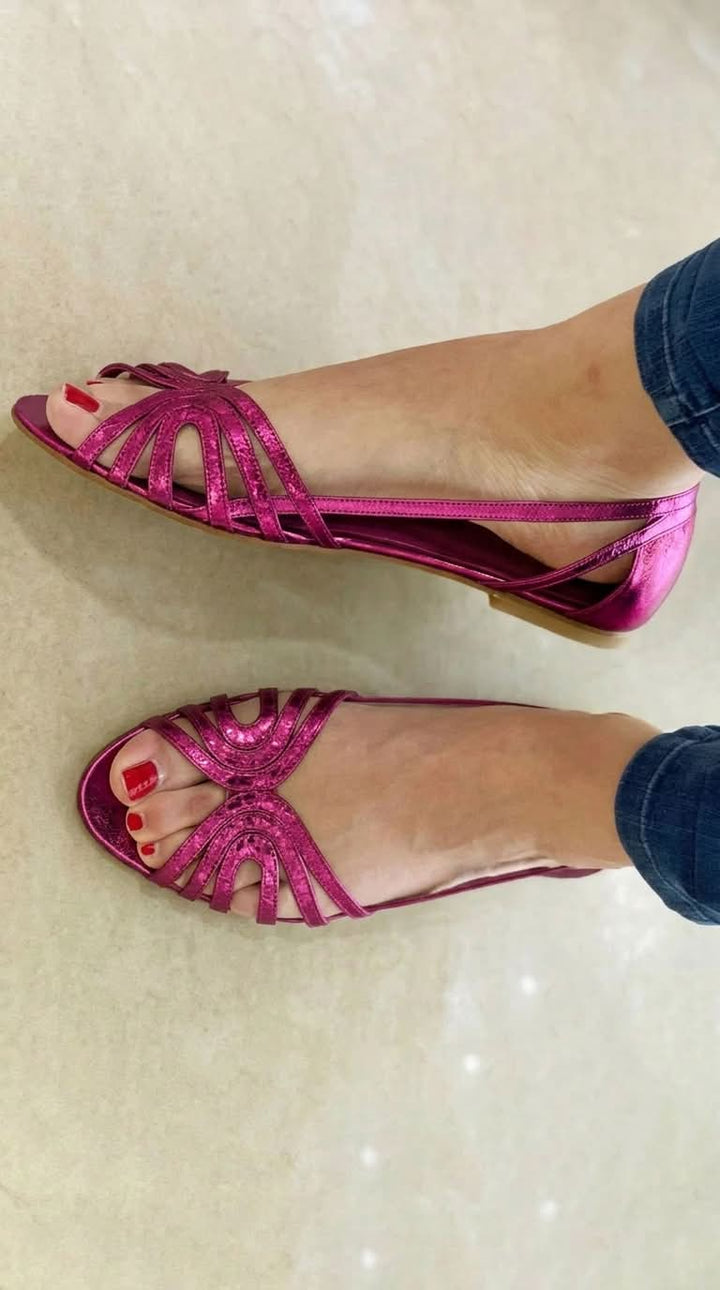 Eleonora | Sandalias Doradas Luz