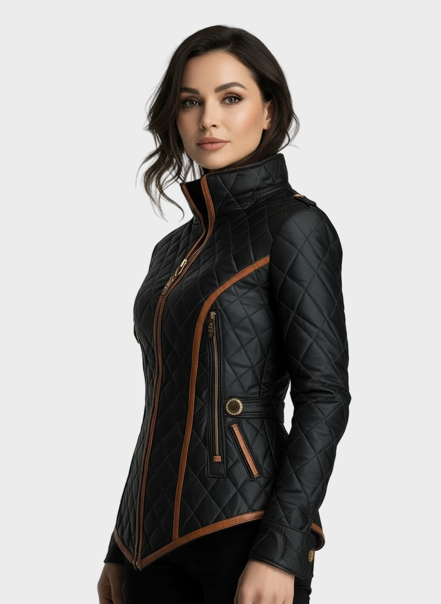 Lillian - Chaqueta acolchada con acolchado en diamante