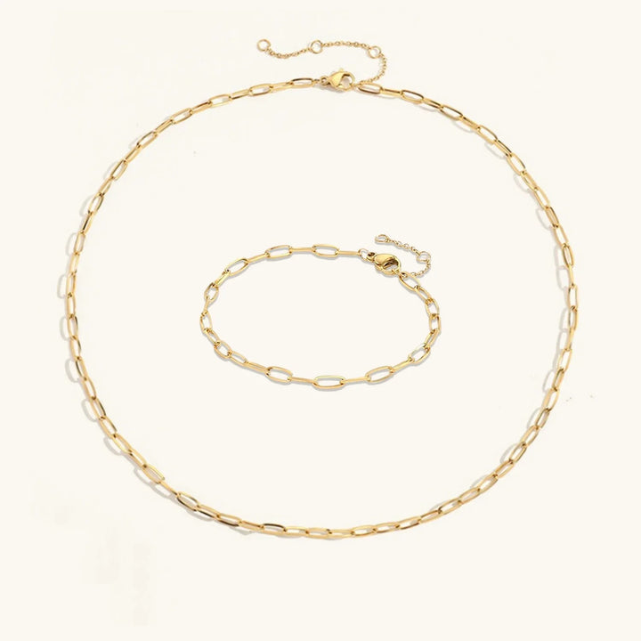 Conjunto de Collares Aurelia Paperclip