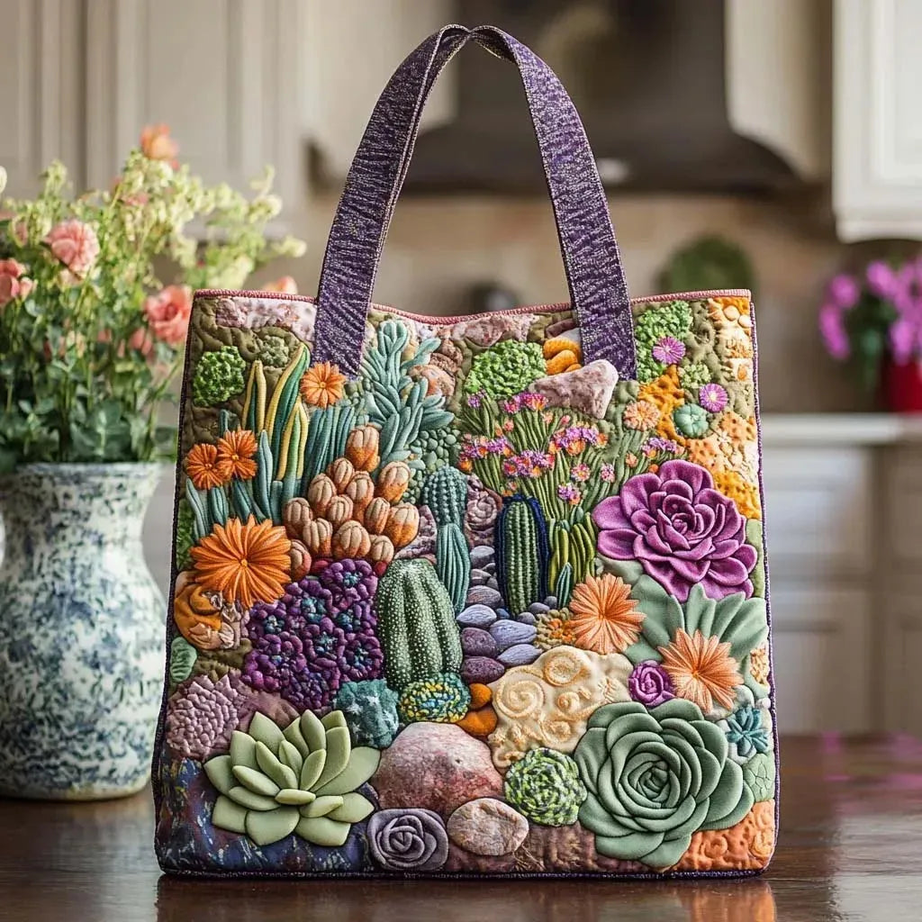 Bolsa artesanal - Jardín de Plantas Suculentas