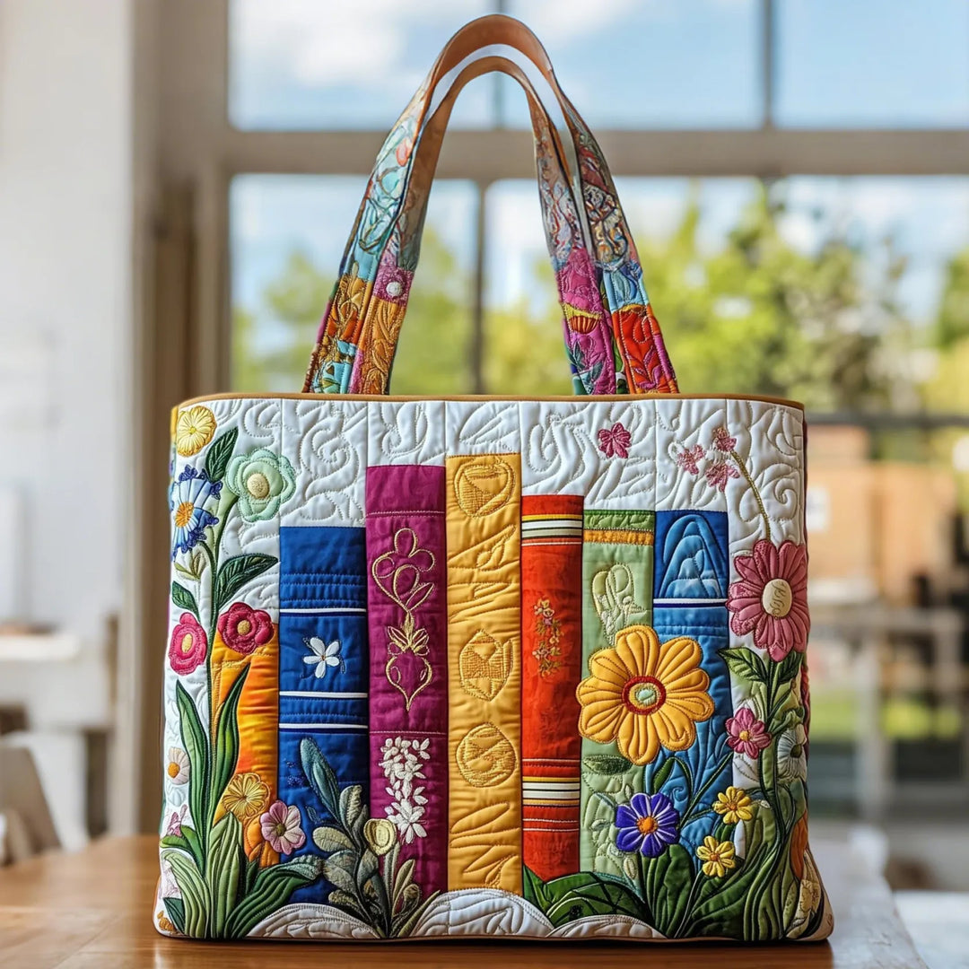 Bolsa artesanal - Biblioteca Floral