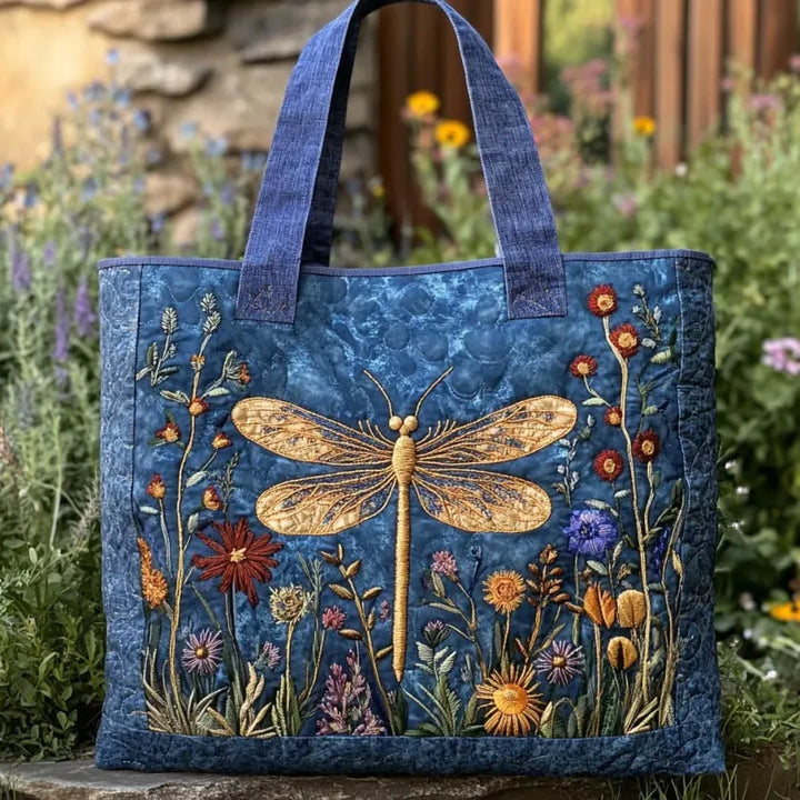 Bolsa acolchada - Libélula Dorada