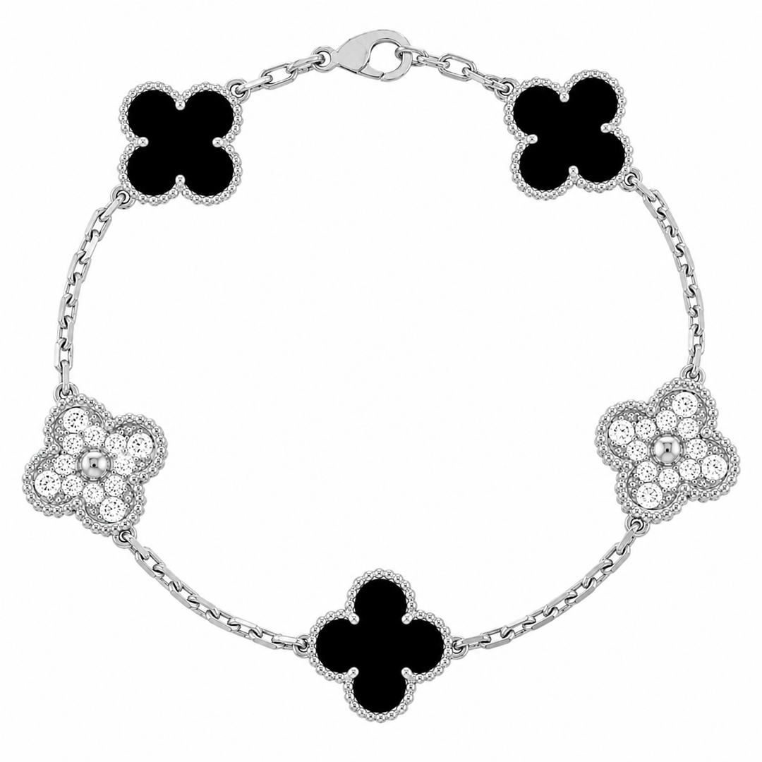 KLEEBLATT | Pulsera Prestige Negro/Plata