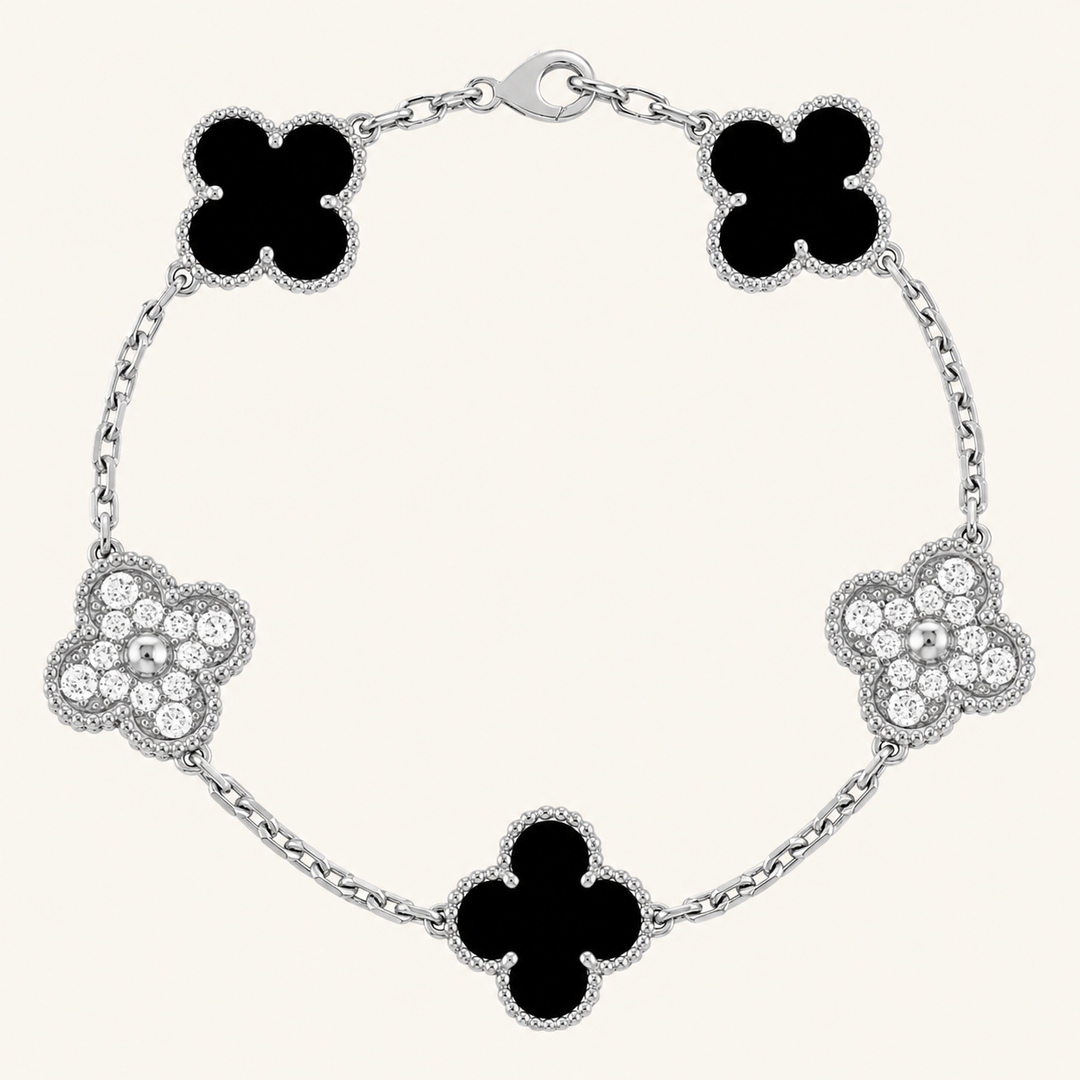 KLEEBLATT | Pulsera Prestige Negro/Plata