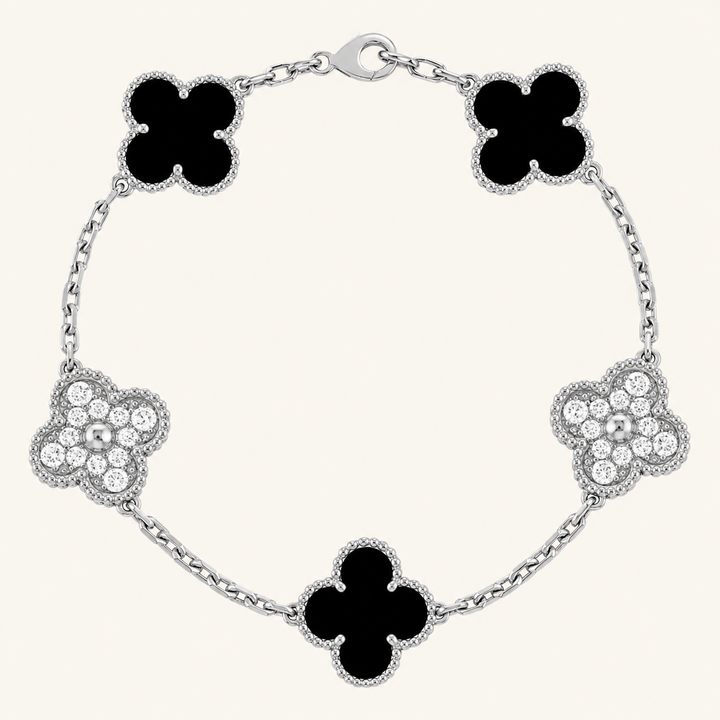 KLEEBLATT | Pulsera Prestige Negro/Plata