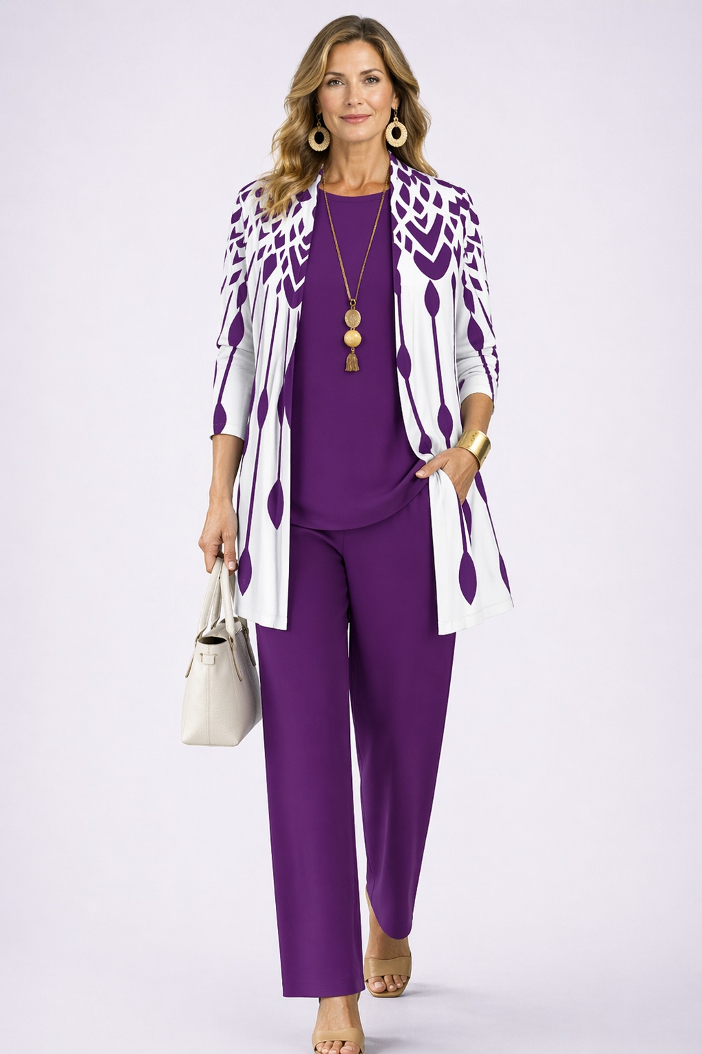 Fauna – Conjunto Elegante de Tres Piezas