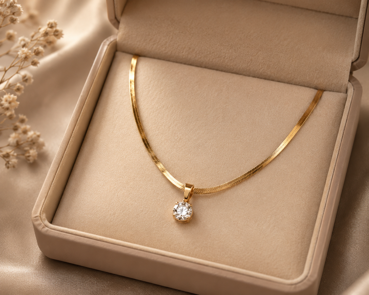 Collar serpiente Maya con zirconio