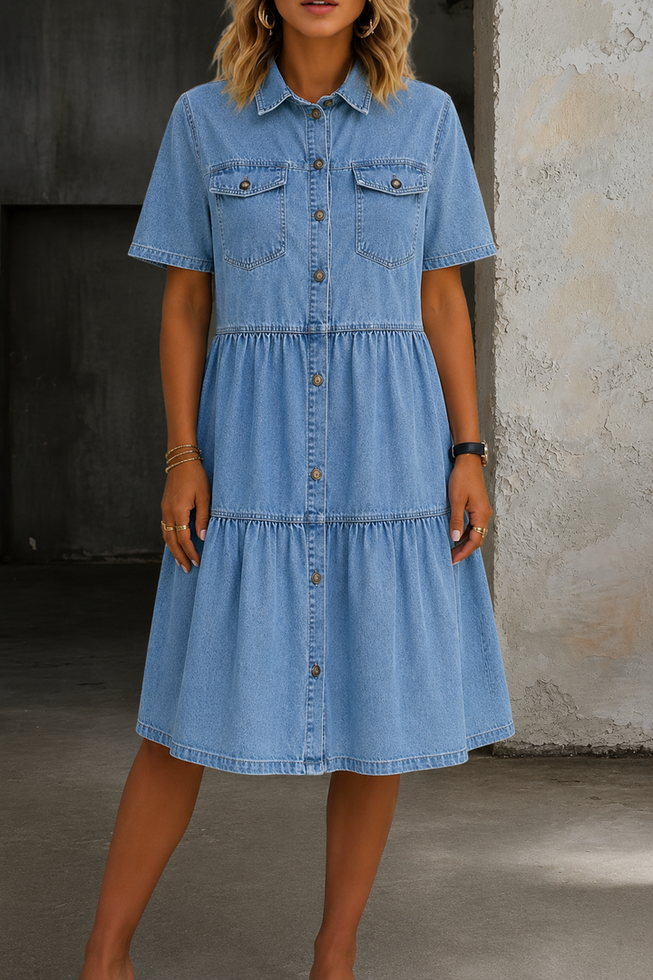 Sofía | Elegante vestido de mezclilla casual
