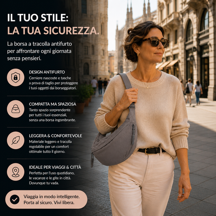 Chiara | Bolso de bandolera Gris