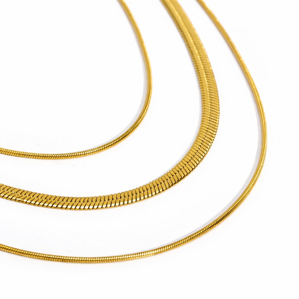 Collar de cadena multicapas