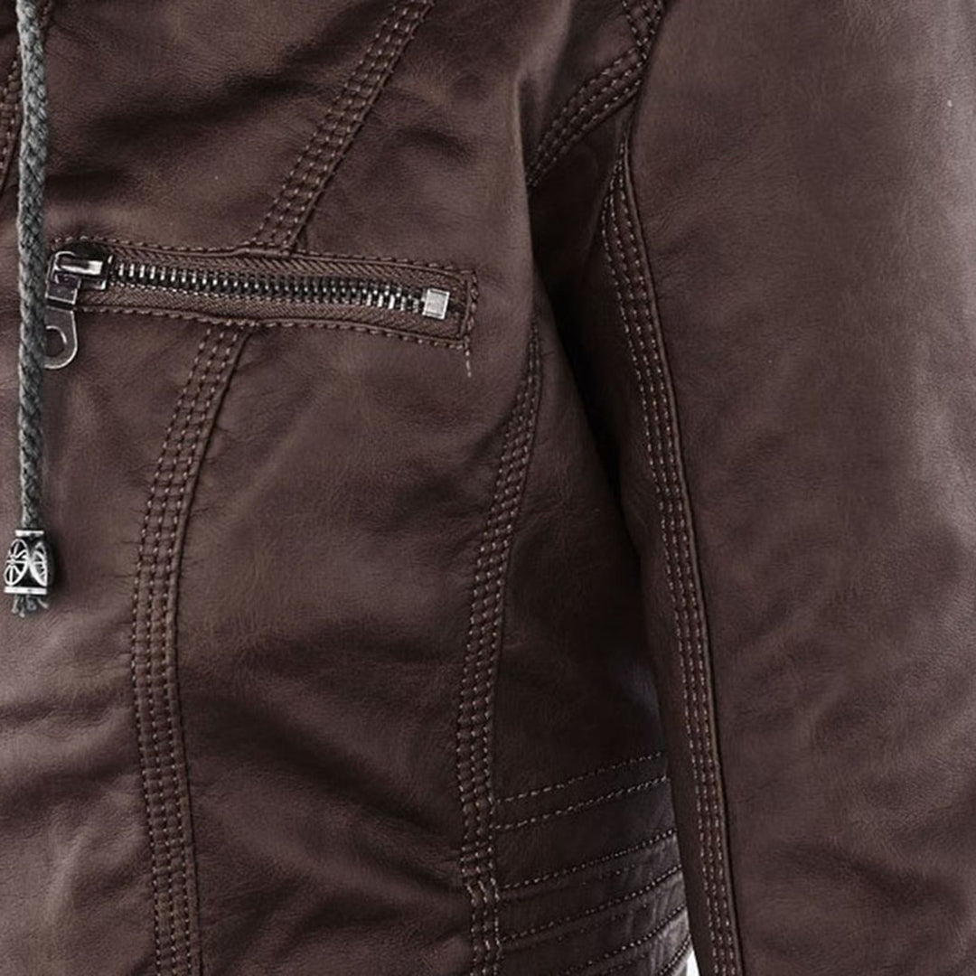 Monika™ | Chaqueta de cuero robusta y elegante