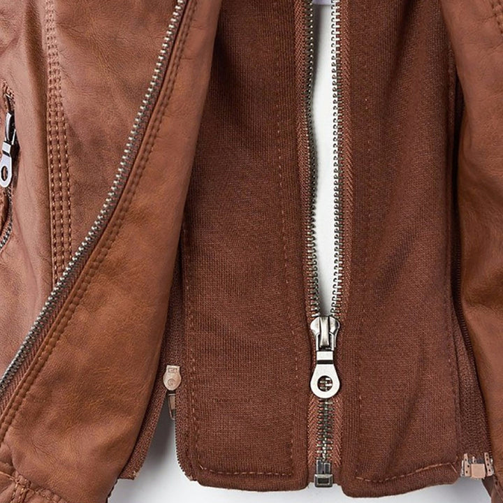 Monika™ | Chaqueta de cuero robusta y elegante