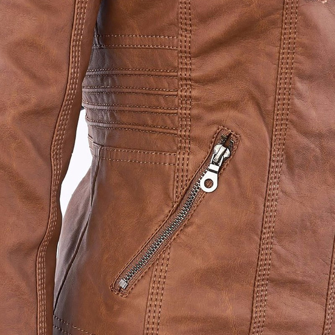 Monika™ | Chaqueta de cuero robusta y elegante